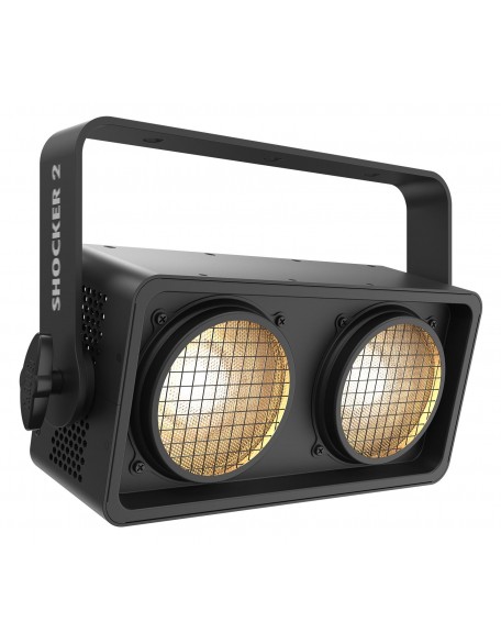 (2) Chauvet Shocker Dual Zone DMX COB LED Blinder Stage Lights+LED Fogger+Fluid