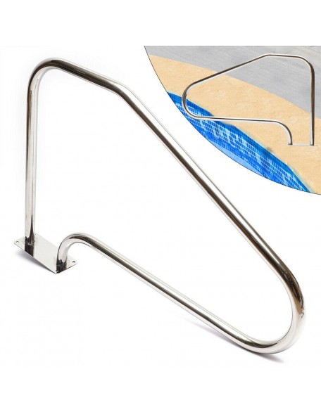 Swimming Pool Hand Rail 304 Stainless Steel Ladder Handrail Stair Rail Handrail