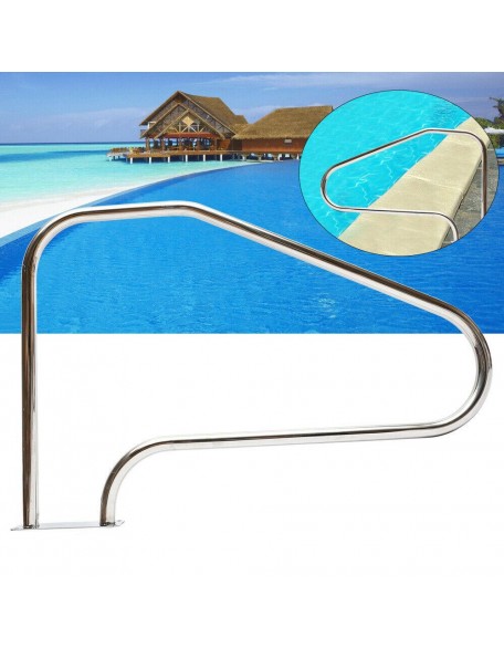 Swimming Pool Hand Rail 304 Stainless Steel Ladder Handrail Stair Rail Handrail