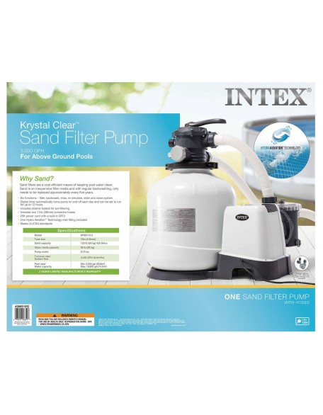 Intex Sand Filter Pump  2450 GPH Model # SF60110-1   121 # Sand Capacity