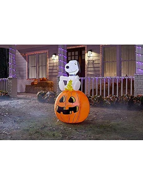 Peanuts Halloween Snoopy Woodstock Blowup Inflatable Lawn Decoration