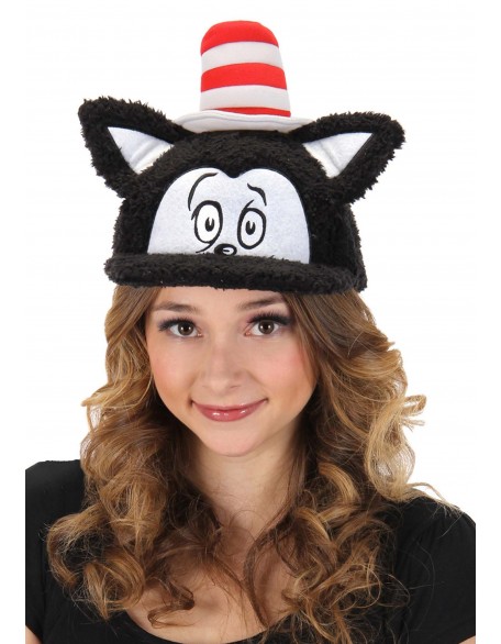 Dr. Seuss Cat in the Hat Fuzzy Adult Cap